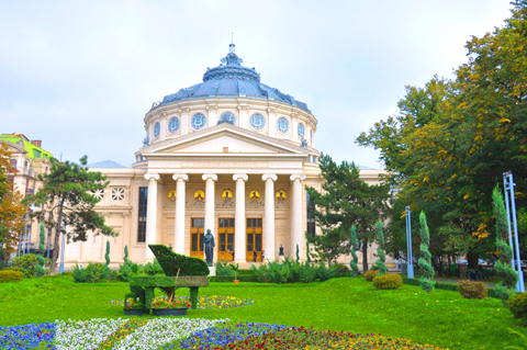 Bulgaria and Romania travel - Bucharest Athenaeum MF