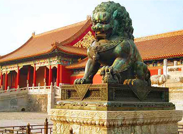 China Lion Statue