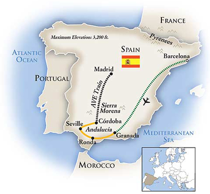 Spain Tour Map